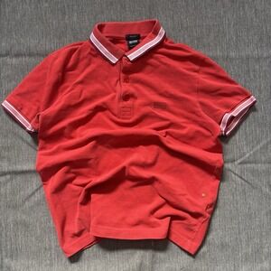 Red Hugo Boss Polo Shirt - S
